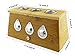 Winterworm® Bamboo Three Hole Healing Box for Moxa Moxibustion Medicine Therapy