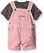 Calvin Klein Baby-Boys Charcoal Interlock Top and Stripes Woven Shortall