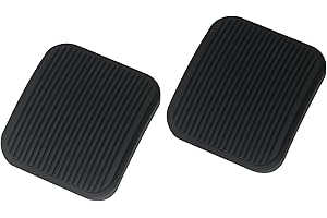 TQPONLY Brake or Clutch Pedal Pad (2 Pcs) Compatible with Ford Ranger Escape Explorer Mercury Replaces FOTZ-2457-A F07A-2457-AA Rubber Cover