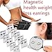 WensLTD 1 Pair Weight Loss Earrings Crystal Slimming Healthy Acupoints Stud Magnetic Therapy (D)