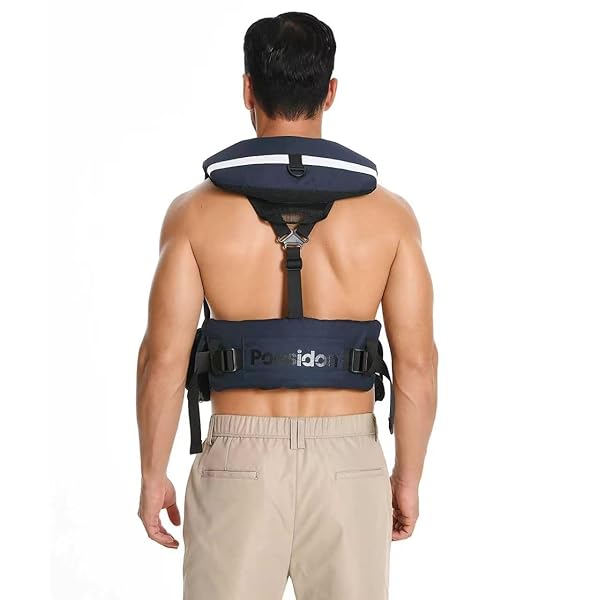 POESIDON ADJUSTABLE LIGHTWEIGHT BREATHABLE WATER SAFETY LIFE JACKET | CLASSIC UNISEX DESIGN | MULTI-FUNCTIONAL DUAL STORAGE POCKETS | SUITABLE FOR VARIOUS WATER ACTIVITIES