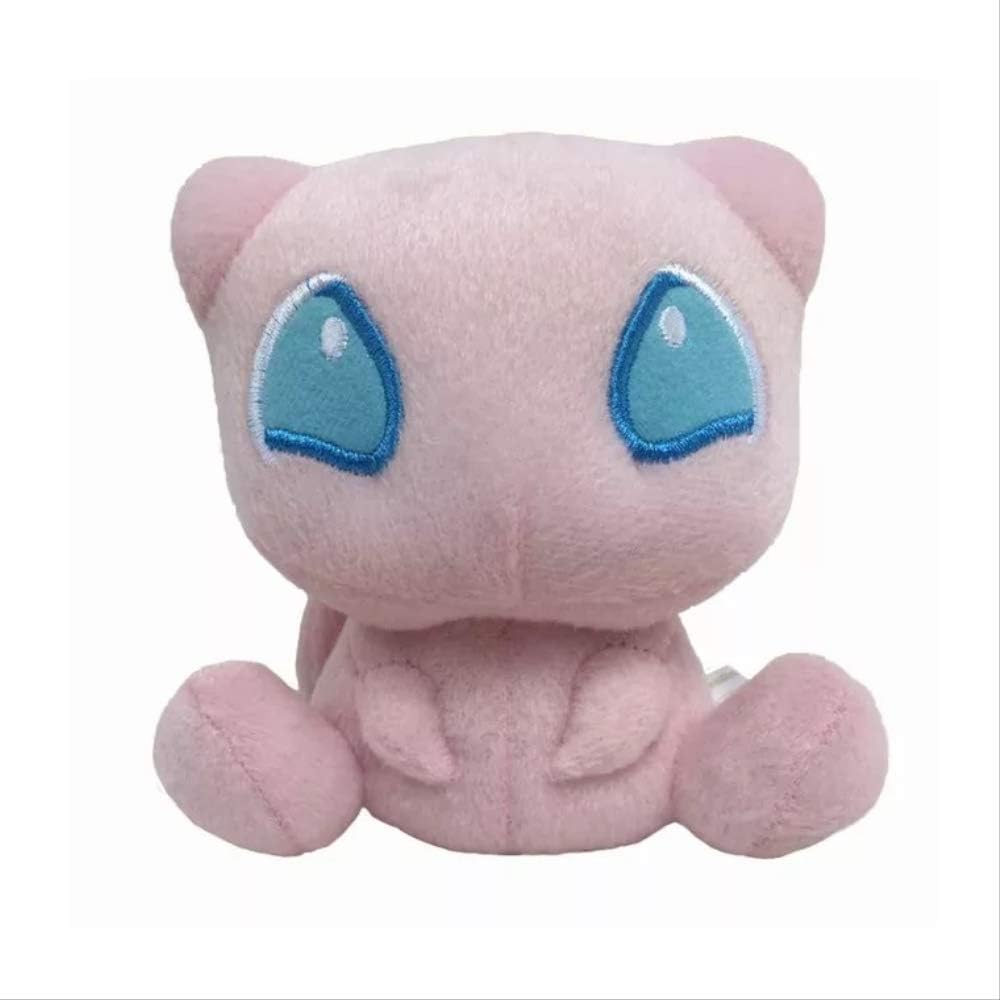 TOPCOMWW Pets Big Anime Eevee Figures Small Eyes Plush Toys Soft Stuffed Animal Pets Doll Q Version Mew