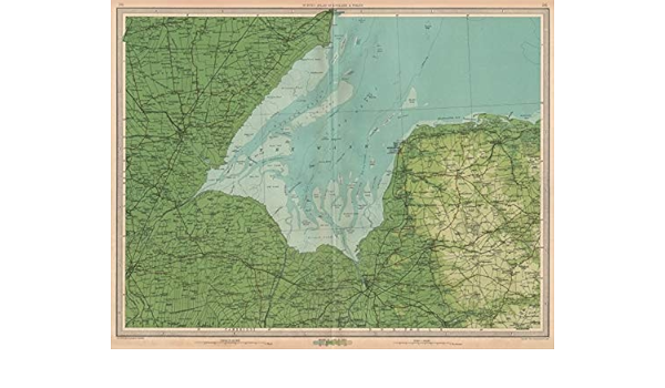 Map Of Hunstanton Norfolk Amazon.com: The Wash Boston King's Lynn Hunstanton Wainfleet Lincs Norfolk.  Large - 1939 - Old Map - Antique Map - Vintage Map - Printed Maps Of  England: Posters & Prints