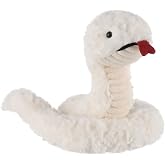 Apricot Lamb Snake Plush Soft Stuffed Animals Plush Toys Fluffy Snake White