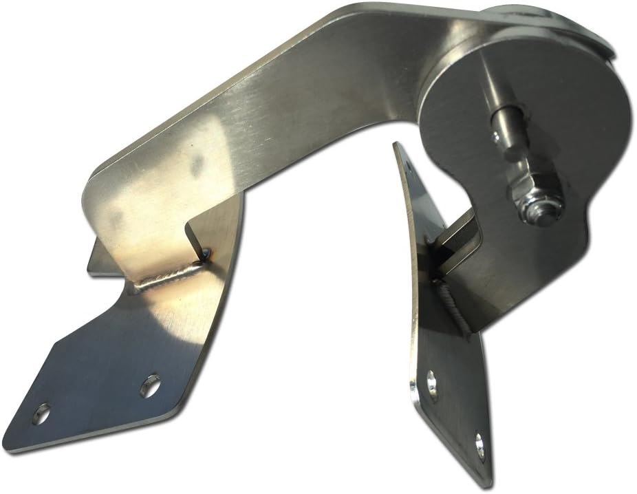 UDS Stainless Lid Hinge Kit, Ugly Drum Smoker Mod Parts - Stainless - Quick release by UnknownBBQ.com