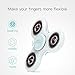 Tri Spinner Hand Fidget Toy ULG Fluorescent Hybrid Ceramic Bearing Desk Focus Finger Gyro Toys Glow in the Dark with Leather Case Bag