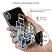 Luxury iPhone X Case, FLOVEME Hybrid Fashion Agate Marble Stone Pattern Anti-Scratch Slim Fit Soft TPU Back Protective Air Cushion Gel Rubber Bumper Shockproof Non Slip Print Cover, Black