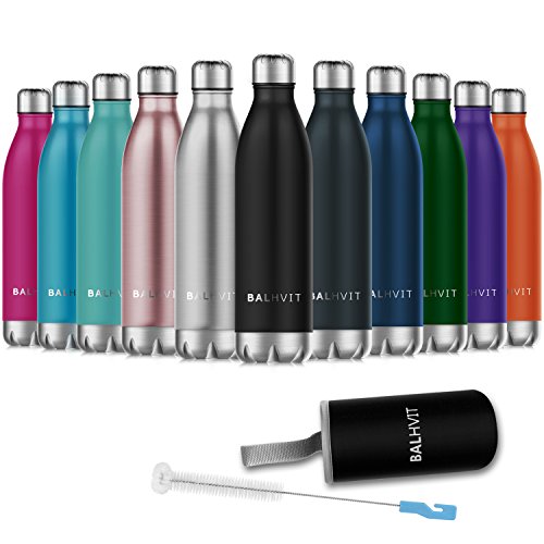 Buy Balhvit Water Bottle, BPA Free Stainless Steel Vacuum Insulated Water Bottles, Double Wall
