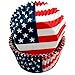 Chef Craft 21819 50 Count Cupcake Liners, One Size, Red/White/Blue primary