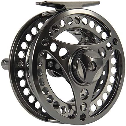 AnglerDream EX-ALC Fly Reel 3/4 5/6 7/8 9/10WT CNC Machined Aluminum Fly Fishing Reel Silver/Gunsmoke Fly Reels