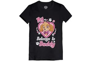 Tstars Paw Patrol Skye My Heart Belongs to Daddy Toddler/Kids Girls' Fitted T-Shirt