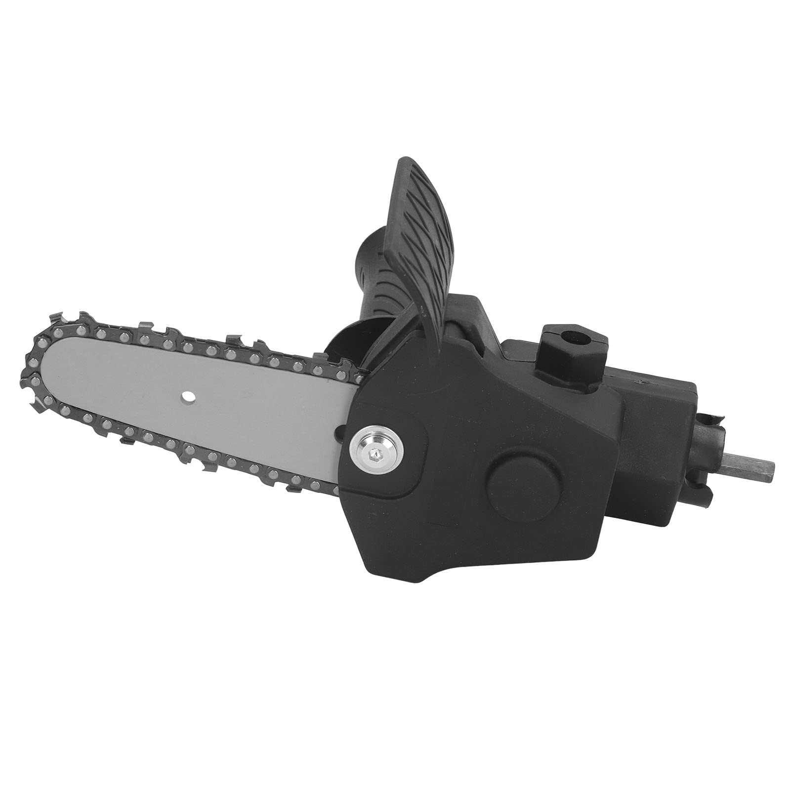 Dioche Chainsaw Adapter for Drill, Reciprocating Saw Cordless, Saw Conversion Head Adapter Stainless Steel Plastic Handle Easy Assembly Electric Drill to Saw Adapter for DIY(for 4in Electric Drill)