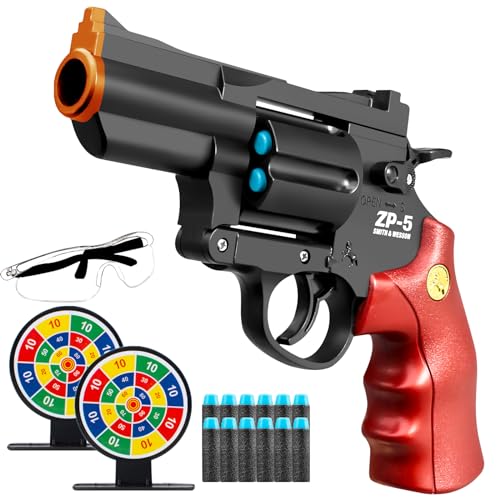 Safe Toy Fake Gun Model Revolver Toy Gun for Boy with Ejecting Shell ...