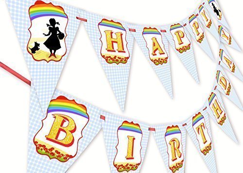 Wizard of Oz Happy Birthday Banner Pennant