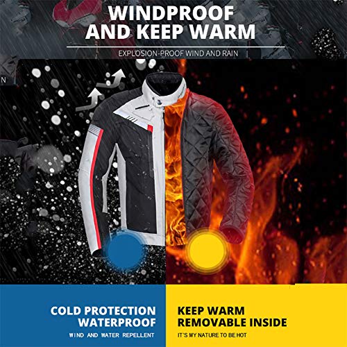 NCBH Motorfiets Waterdicht Pak Motorfiets Armor Pak Motorbike Racing Pak Bike Rider Pak Alle Weer Dragen Pak Ideaal voor… - Afbeelding 3