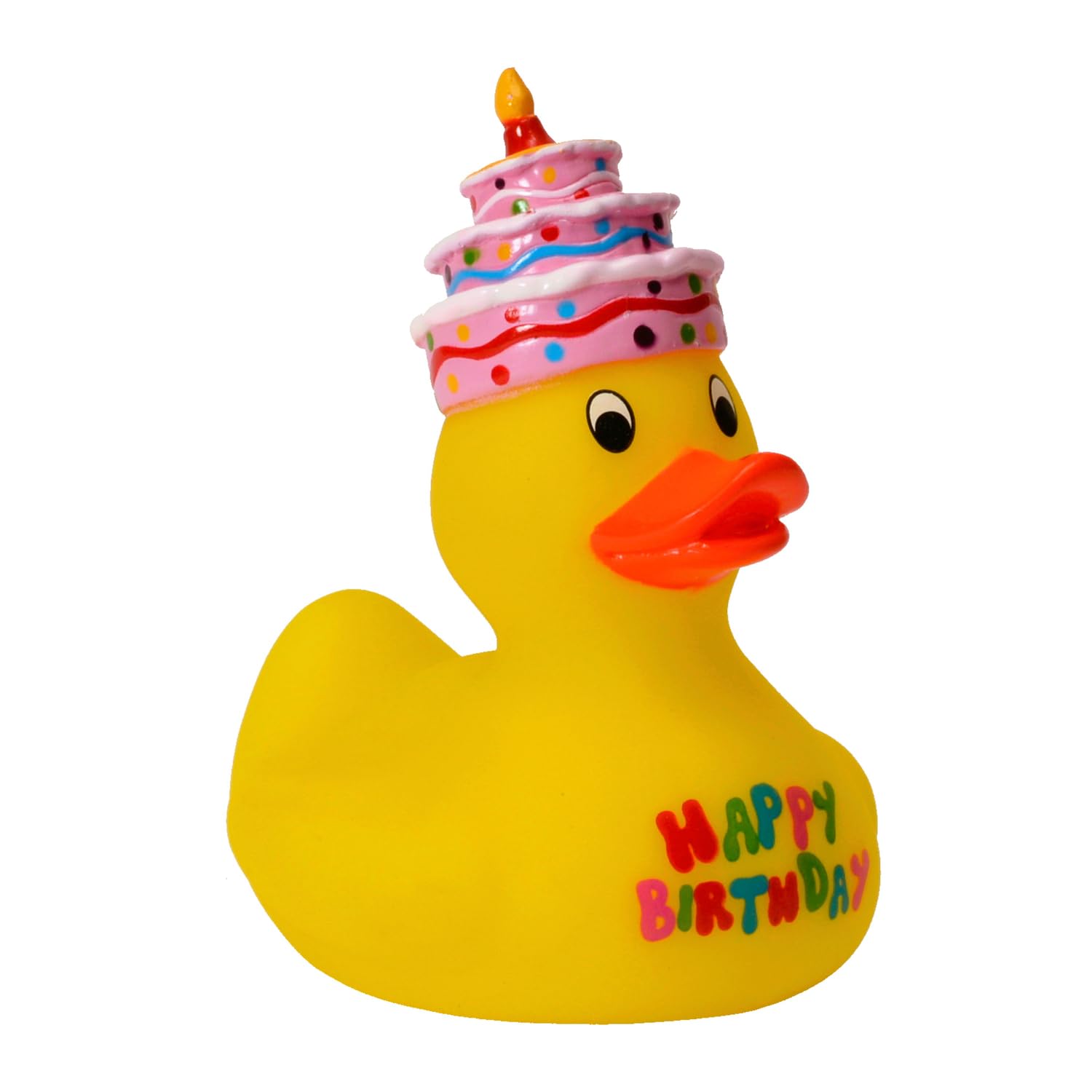 Out of the Blue 20/1063 Duck Yellow Squeaky Duck Happy Birthday