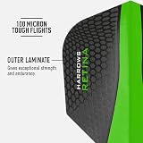 Harrows Retina Dart Flights 5 Sets 15 Flights 100 Micron Green UK Made view 3