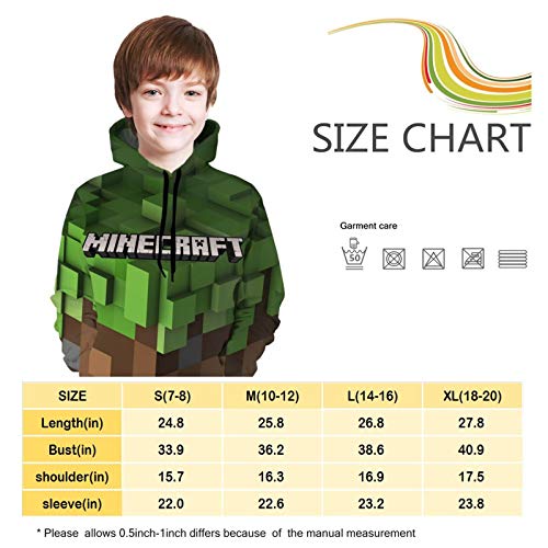Minecraft-Hoodie-For-Kids-3d-Print-Pullover-Sweatshirts-Hooded-Hoodies-With-Pockets