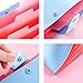 5 Pieces Expanding File Folders with 5 Pockets Plastic Organizer A4 Letter Size Multicolored for School and Office