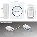 Wireless Doorbell, TeckNet Waterproof LED Door Bell Chime Kit with 1 Push Button and 1 Plug in Receiver, Operating at over 200m/656ft Range with 48 Chimes