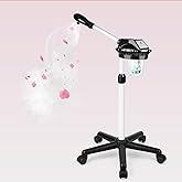 Professional Facial Steamer, Stand on Wheels Face Steamer, SPA Ozone Nano Steamer for Facials