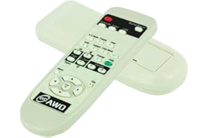 AWO 1515068/1515069 Projector Remote Control for EPSON PowerLite Home Cinema 6100/6500UB/8100/8345/8350/8500UB/8700UB;PowerLite Pro Cinema 7100/7500UB/9100/9350/9500UB/9700UB;EH-TW2800/TW2900/TW3000