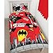 Lego DC Superheroes Batman Kapow Single/US Twin Duvet Cover Set - Rotary Design
