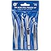 SE Stainless Steel Tweezers - Precision Pick-Up Tool - Easy Grip Tweezers- Set of 4 Pcs - TW2-411