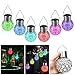Beinhome 8 Pack Solar Hanging Lights, 7 Color Changing Globe Solar Lantern Waterproof Outdoor Decorative Hanging Ball Lights for Garden Patio Yard Landscape