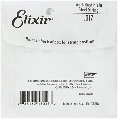 Elixir Strings Steel Guitar String, .017