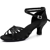 MSMAX Women's Practice Ballroom Dancing Shoes Indoor Performance Latin Dance Shoes for Woman