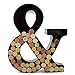 Wine Cork Holder - Metal Monogram Letter (&), Black, Large | Wine Lover Gifts, Housewarming, Engagement & Bridal Shower Gifts | Personalized Wall Art | Home Décor