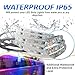 LED Strip Lights 16,4ft RGB IP67 Waterproof with Extra Adhesive 3M Tape - Professional Changing Multi-Color LED Light Strips with Remote - Decoration Lighting for Room, Bedroom, Home, Kitchen, Xmas