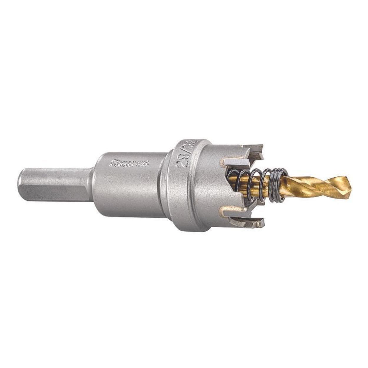 Starrett Tungsten Carbide Tipped Hole Saw - SM23 Sheet Metal Cutter With Arbor & Pilot Drill Bit - For Drilling Stainless Steel Aluminum Alloy - 23 mm