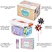 Lazy Monk Magnetic Blocks Tiles for Kids - 102 Pcs Magnet Building Tile for Toddlers - 3D Educational Toys