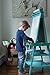 Little Partners Learn 'N Play 2-Sided Art Easel for Painting, Magnetic Dry Erase & Chalkboard, Kids Art Supplies, Toddler Arts & Crafts (Turquoise)
