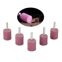 WenFo 5Pc Red 1/4" Shank Corundum Grinding Head