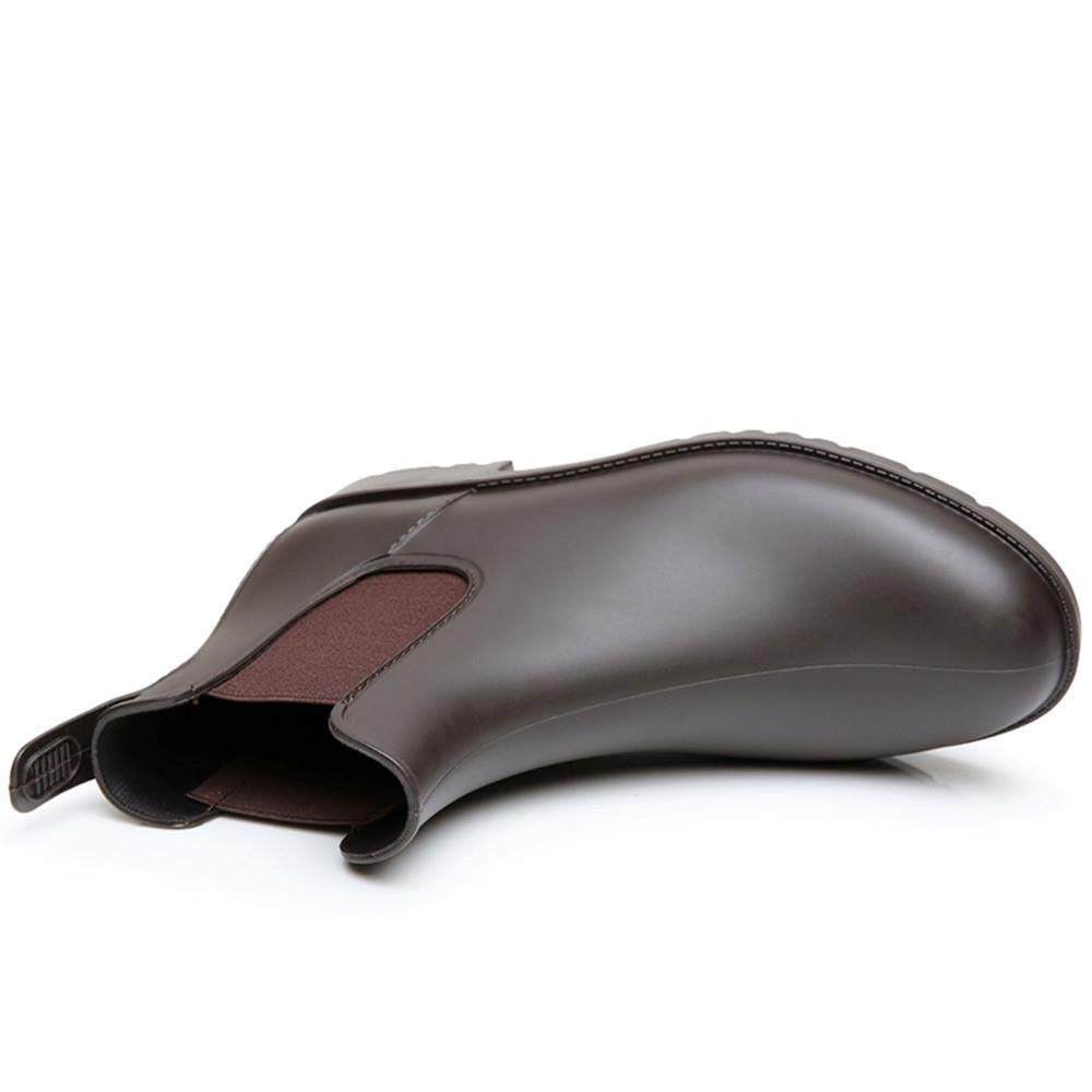 A Mingstong Stivali di Gomma-Stivali da Pioggia per Uomo Stivali Bassi Impermeabili 5UK 38EU