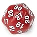Wiz Dice Solid Red d30, 30-Sided Polyhedral Die