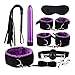 8 in 1 Kit Set Handcuffs Footcuff Whip Massager Blindfold Massagers SM