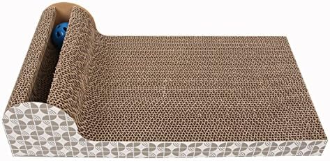 Onlypets Cat Scratching Post with Inside Bell-ball Size:18"length9.5"width4.5"height Gift for Kittens