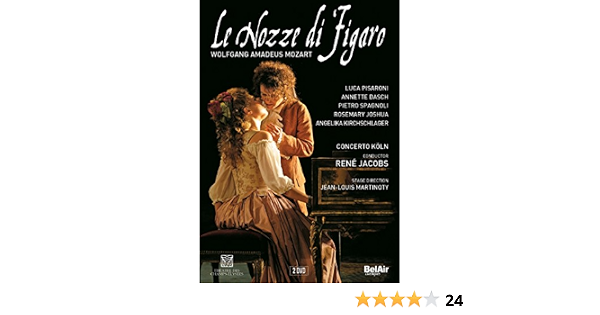 Amazon Com Mozart Le Nozze Di Figaro Dvd Pietro Spagnoli Annette Dasch Rosemary Joshua Luca Pisaroni Angelika Kirchschlager Concerto Koln Pierre Barre Movies Tv 