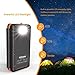 Solar Phone Charger, 25000mAh Portable External Battery Power Bank with 4 Foldable Solar Panels,Dual 5V/2.1A USB Output,Flashlights/Splashproof/Dustproof/Shockproof
