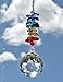 Crystal Chakra Suncatcher, Glass Crystal Window Ornament, Rainbow Maker, Feng Shui decoration, Hanging Crystal Prism, Healing Chakra Balance,
