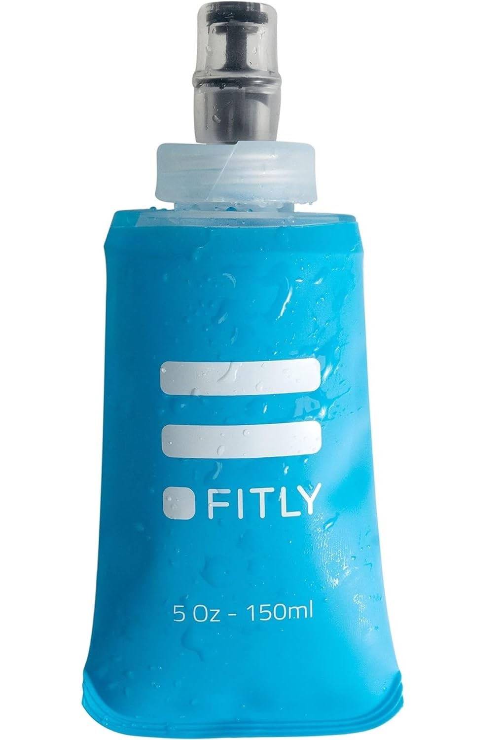 FITLY Soft Water Bottle | Shrink As You Drink Soft Flask for Hydration Pack | Folding Water Bottle Ideal for Running, Hiking, Cycling, Climbing & Rigorous Activity — image 1