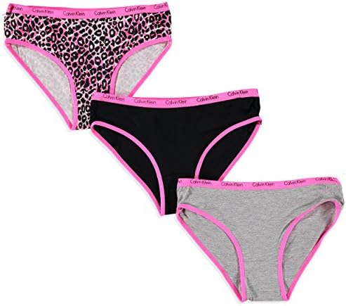 Calvin Klein Big Girls' Logo Bikini Panties - 3 Pack