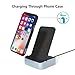 Wireless Charger for iPhone, Qi Certified Wireless Charging Stand, Fast Charger (7.5W) for iPhone X/8/8 Plus & (10W) for Samsung Galaxy S8 S9, QC 3.0 AC Adapter & 3.3ft Charging Cable Included