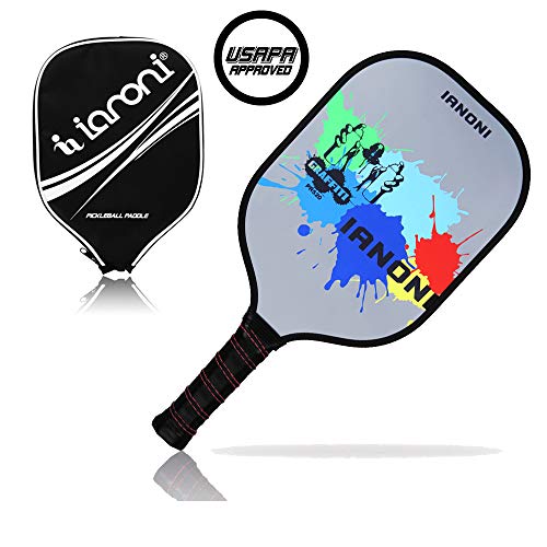 Graphite Composite Pickleball Paddle-IANONI Pickleball Paddle with Graphite Face & Polymer Honeycomb Core For Indoor&Outdoor Pickleball Games,Played By Men/Women,24-Hour Customer Support