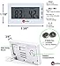 Easy to Read: Indoor Digital Thermometer and Humidity Meter. Large Digital Display Works in Celsius & Fahrenheit. Simple Temperature & Relative Humidity Monitor