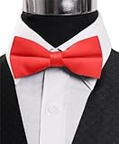 Poly Satin Banded Bow Ties Color: Coral Rose TO 06